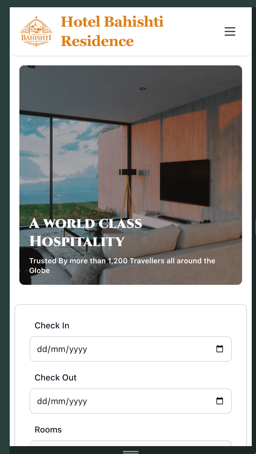 hotel Booking website